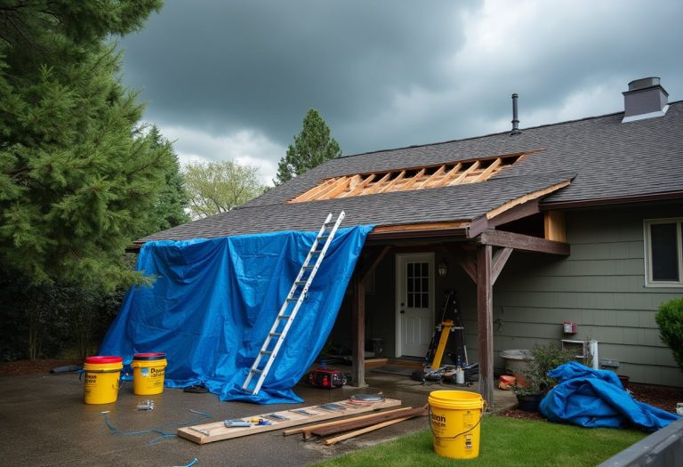A House Under Roof Construction