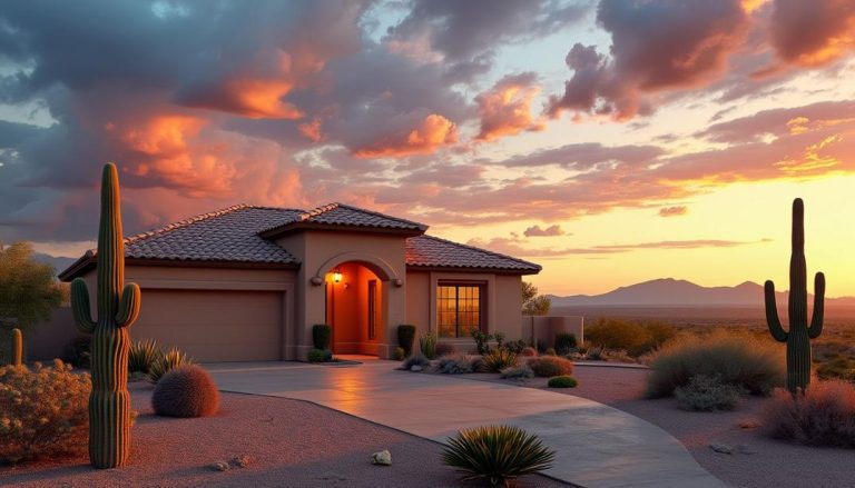 A serene Arizona sunset highlights the beauty and durability of tile roofs, often lasting 50 years or more in the state's unique climate. Curious about "how long do tile roofs last in Arizona"? The answer might surprise you!