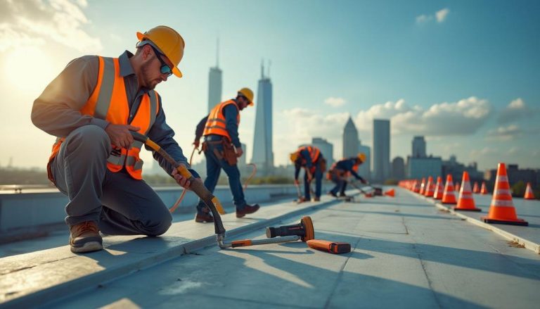 Skilled professionals ensuring quality and safety through expert commercial roofing repair.